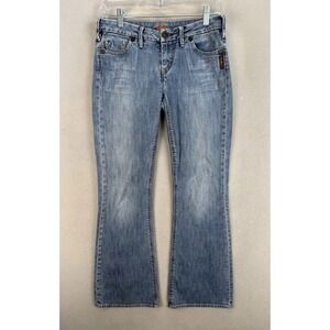 Silver Jeans‎ Women's Size 27 Medium Wash Low-Rise Amie Bootcut Blue Denim